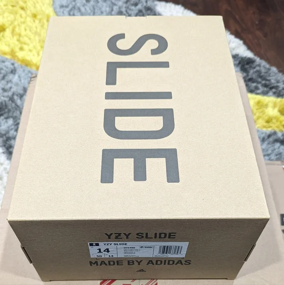 Adidas Yeezy Light Blue Sandals with Contoured Footbed